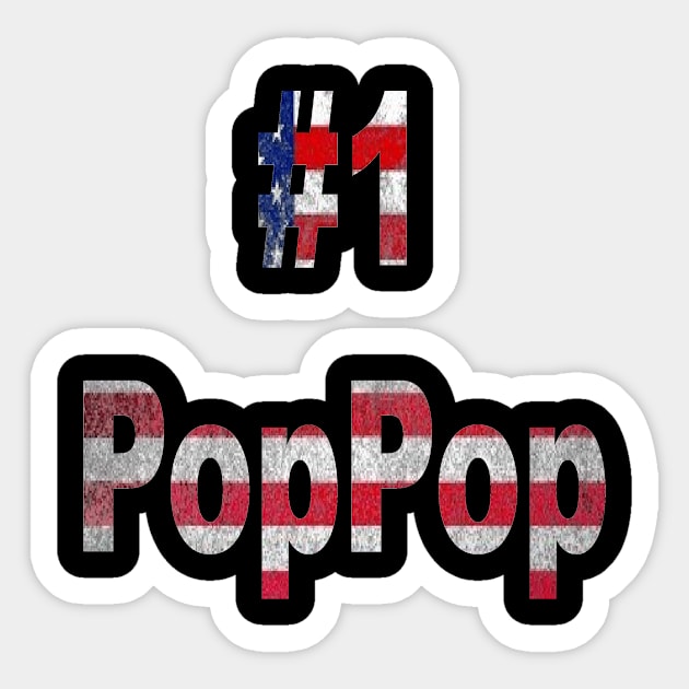 pop pop american flag Sticker by DESIGNBOOK